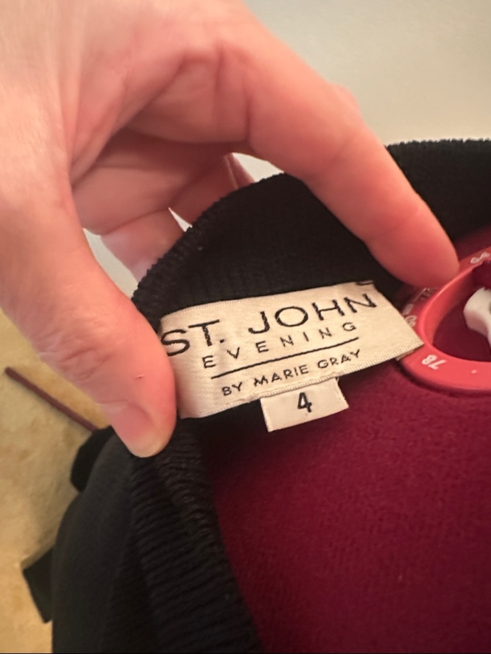 St. John Evening Black Wide-Leg Knit Pants Elegant - Picture 12 of 14